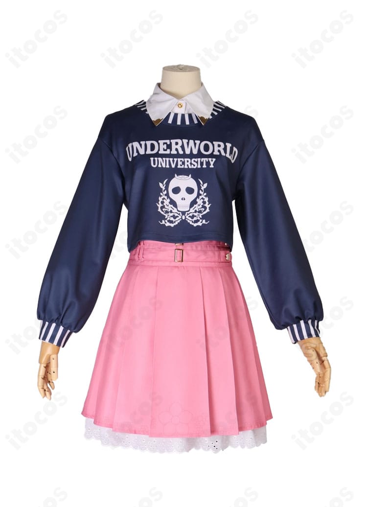 森カリオペ カワイイ衣装コスプレの正面全身。ディテールとシルエット確認用カット