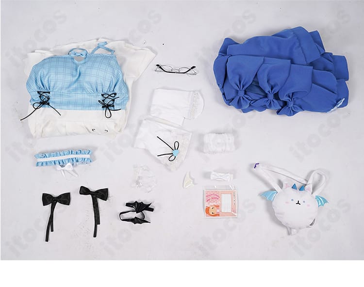 フワワ カジュアルコスプレ衣装のフルセット一覧画像。到着後すぐ着用可能な内容