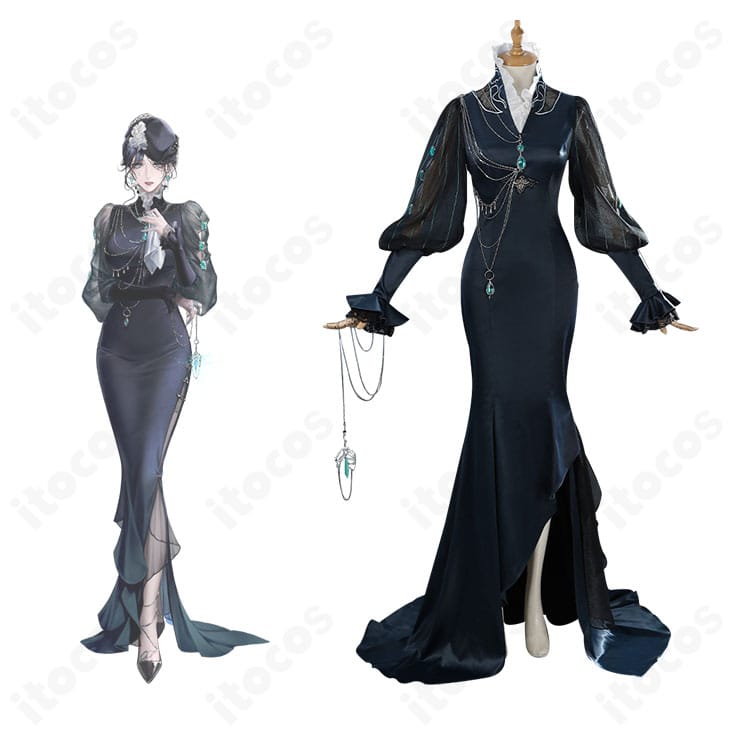 無期迷途 イェレナのコスプレ衣装をモデルが着用したイメージ。忠実再現のドレスと小物が写真映えする構成。