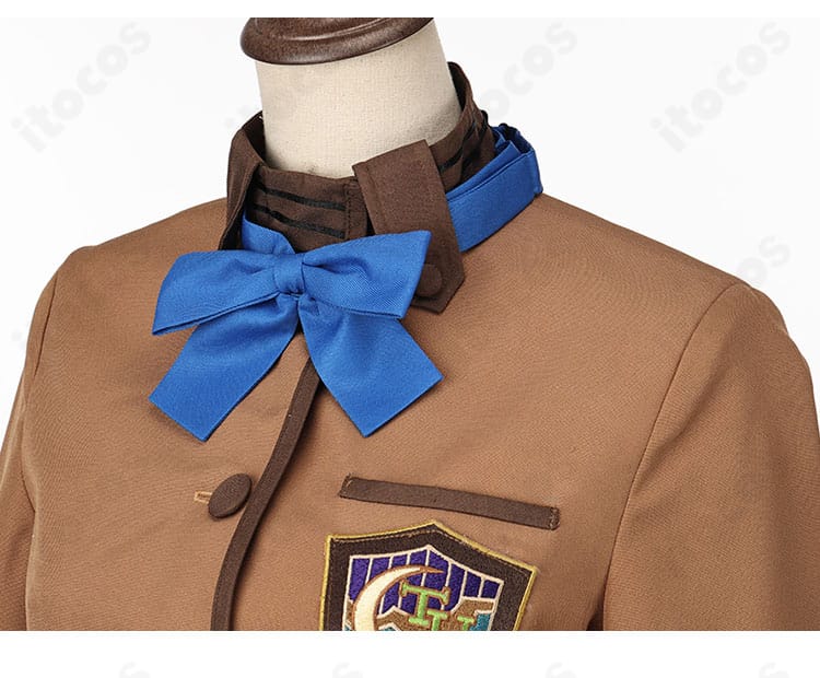 Fate/EXTRA 岸波白野 学園制服 コスプレ えり元リボン装飾ディテール｜清楚なポイント