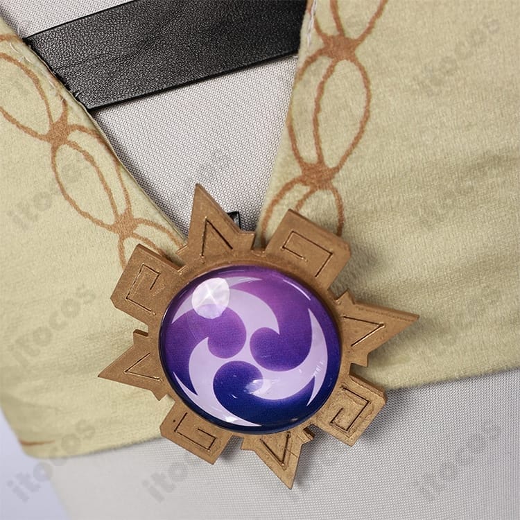 原神 ヴァレサ 通常服コスプレ衣装 高再現モデル｜豪華刺繍と尻尾で存在感、撮影・イベントに最適 - 4枚目の画像