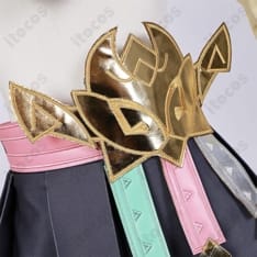 原神 ヴァレサ 通常服コスプレ衣装 高再現モデル｜豪華刺繍と尻尾で存在感、撮影・イベントに最適 - 3枚目の画像（サムネイル）