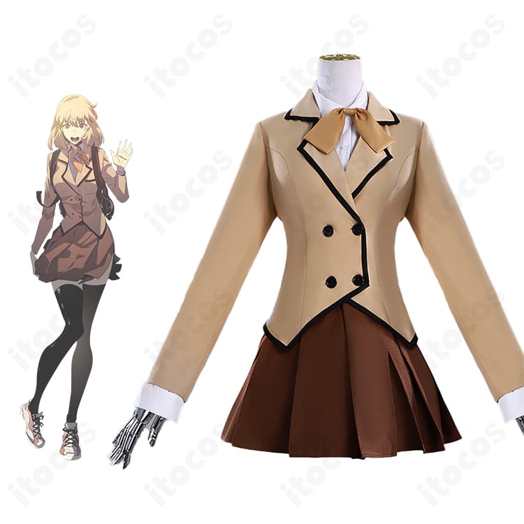 向坂雫 制服コスプレ衣装のキャラ比較ビジュアル。配色と装飾を合わせた高再現モデル｜ITOCOS