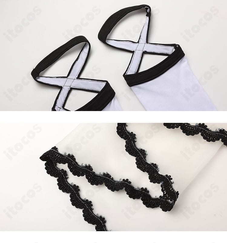 袖口装飾のディテール。FGO アルクェイド 通常ver衣装の縁取りとステッチが見えるカット。