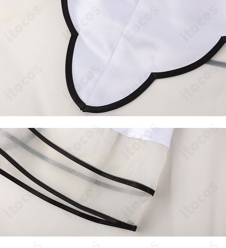 スカート裾の装飾刺繍アップ。FGO アルクェイド 通常ver衣装の意匠再現ポイントを強調。