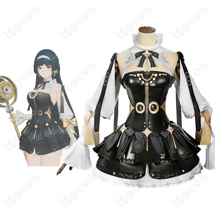 アストラ・ヤオの雰囲気を再現したコスプレ一式とキャラクタービジュアルを組み合わせたイメージ。ゼンレスゾーンゼロの世界観を表現。