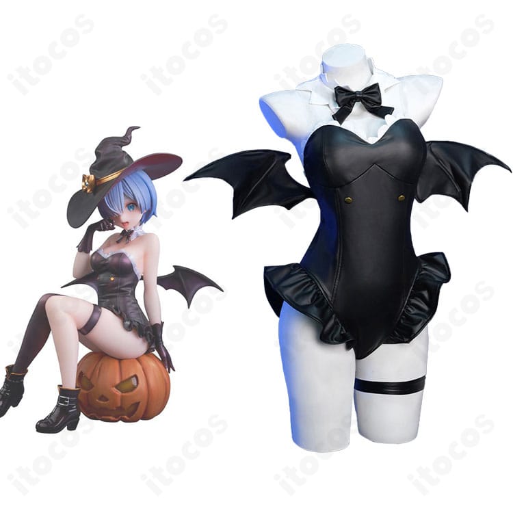 レム 幻夜の魔法使いver. 衣装とキャラクタービジュアルの組み合わせイメージ。主要装飾と世界観を確認できるコラボレーション図。