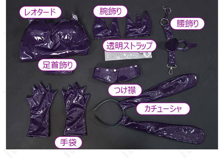 邪桒ナヅミ バニーガール衣装のサイズ表と寸法ガイド。XS〜XXLの選び方を確認できる資料。