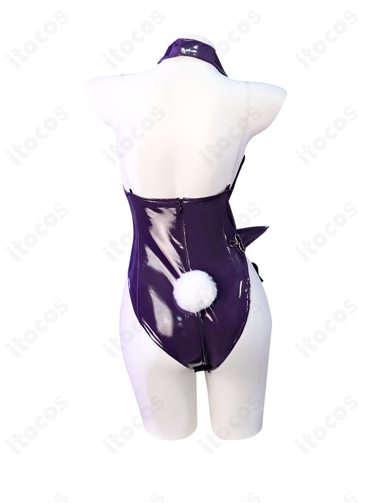 邪桒ナヅミ バニーガール衣装のカチューシャ（うさ耳）とヘアアクセのクローズアップ。質感と形状が分かる。