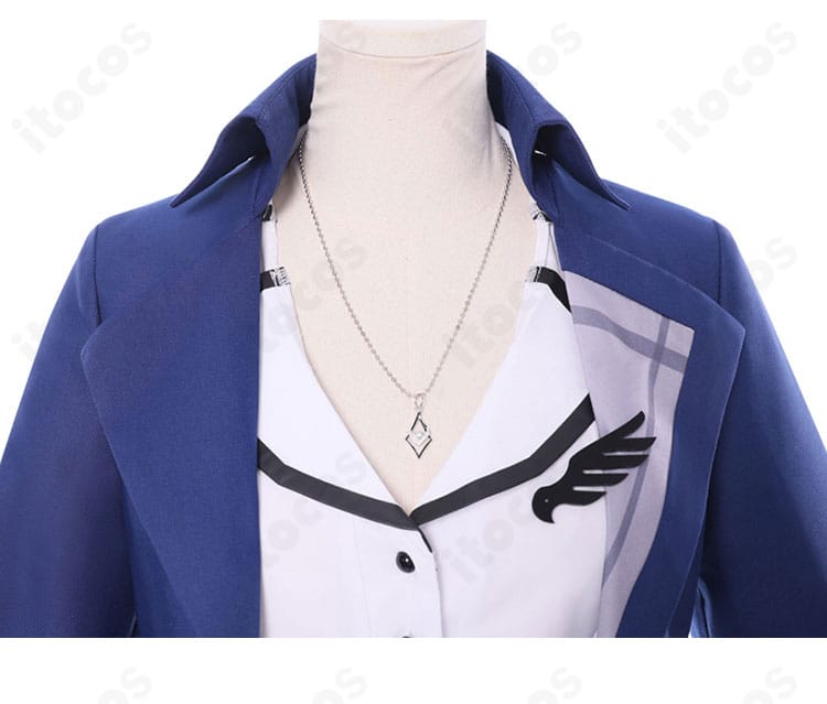 ネリッサ・レイヴンクロフト新衣装の襟元装飾アップ。精巧な意匠でゴシック感を強調。