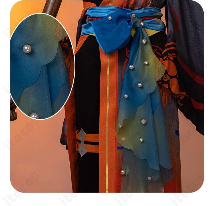 瞬祭礼衣装の腰封デザイン。帯風パーツの構造と装飾バランスの詳細