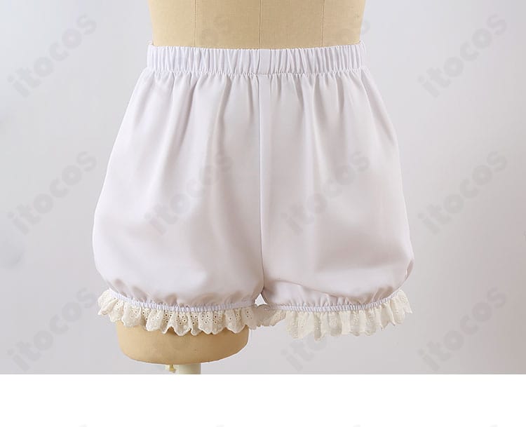 鳳えむ クイーン・オブ・ダイヤ 衣装のかぼちゃパンツ装飾。裾のギャザーと装飾ラインのアップ