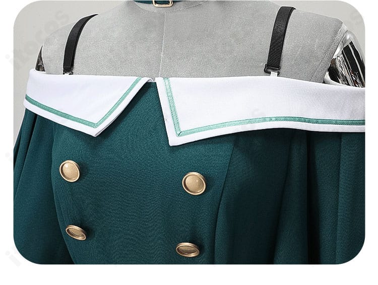 草薙寧々 Cat Life 襟元装飾の近接。パーツ配置と留め具の構造で上品な印象を演出