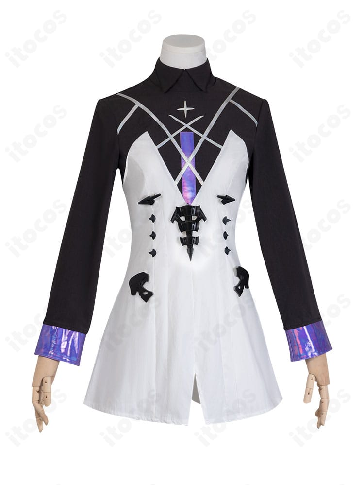 エブラナ・ダブリン衣装の前面装飾ディテール。胸元の装飾や刺繍風意匠を近接で示した画像。