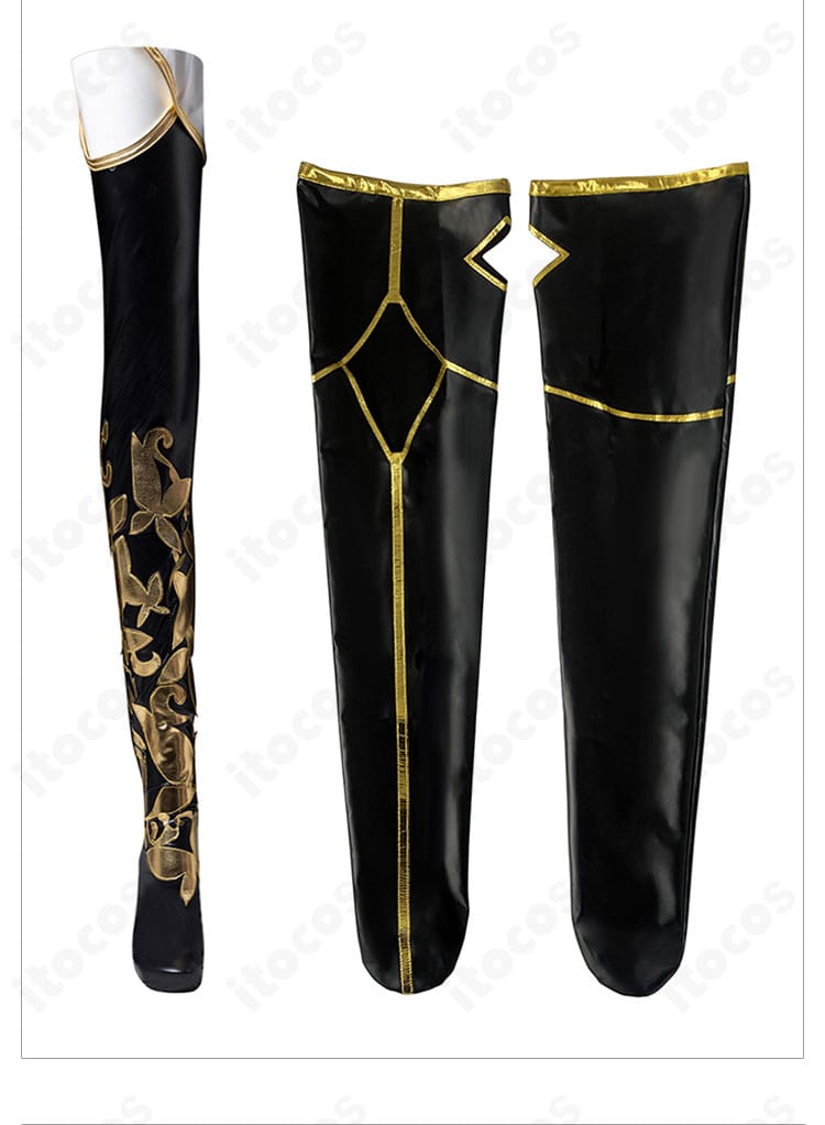 蒼穹（CangQiong）コスプレ衣装の靴装飾。衣装イメージと統一されたデザイン。