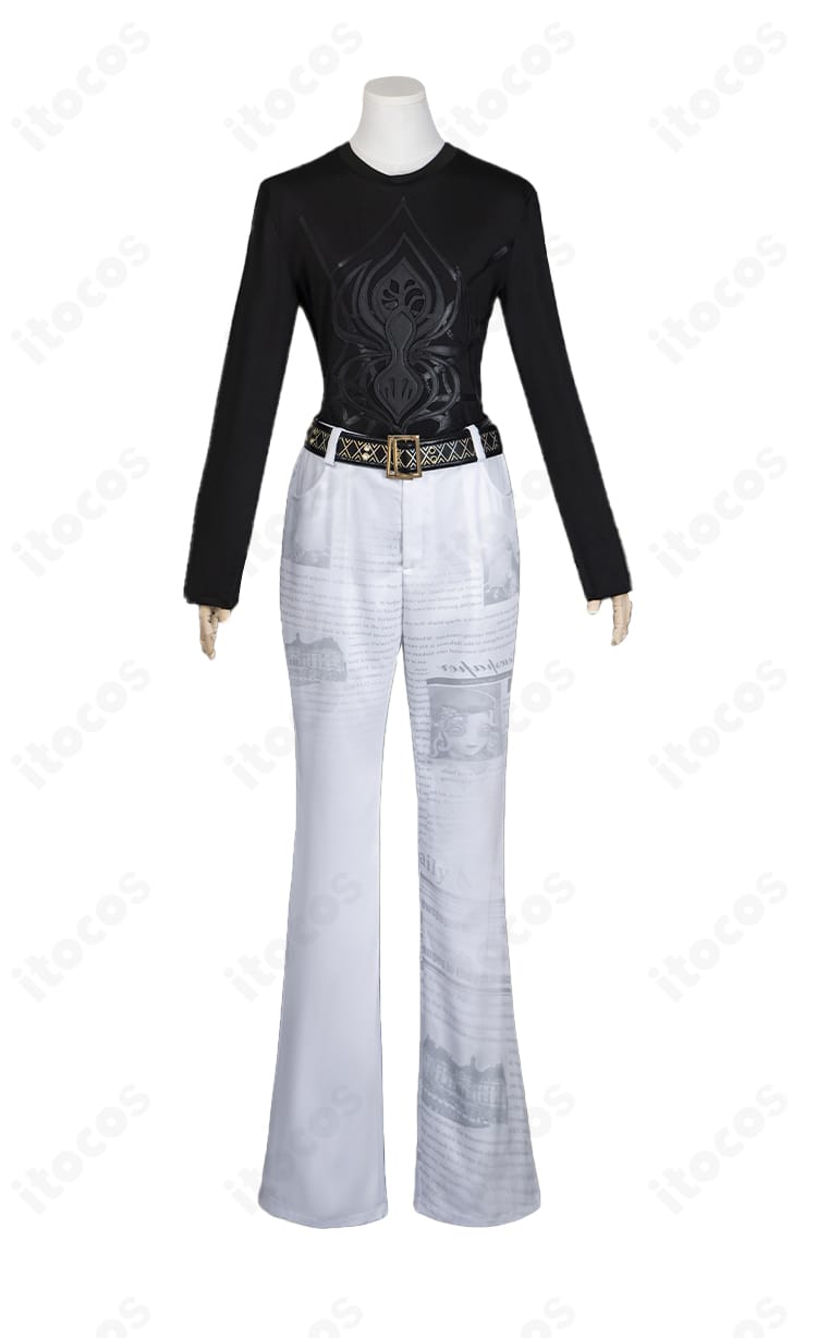 冒険家 新聞社編集長のインナー上着・前面ディテールの近接写真