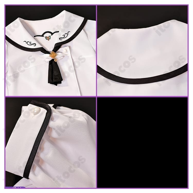 Summer Pockets 鳴瀬しろは・空門蒼 コスプレ衣装 高再現で快適、撮影やイベントに最適 - 5枚目の画像