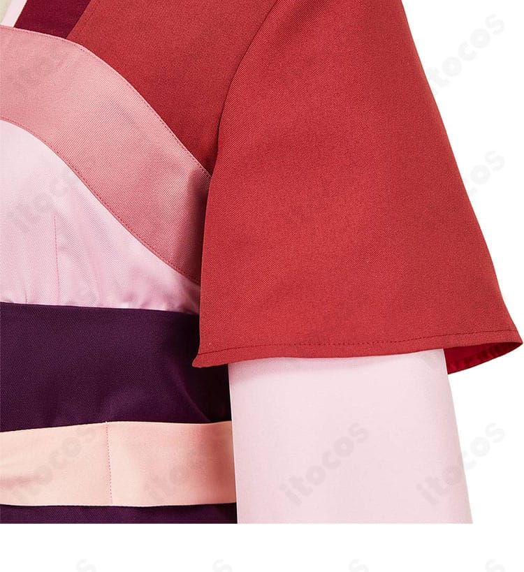 猫猫コスプレ衣装の袖装飾アップ。刺繍と装飾が立体感を生み、接写でも映える質感。