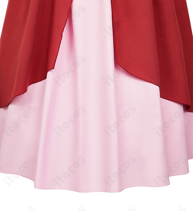 猫猫コスプレ衣装のスカート装飾。ふんわりしたボリュームと縁のデザインが印象的。