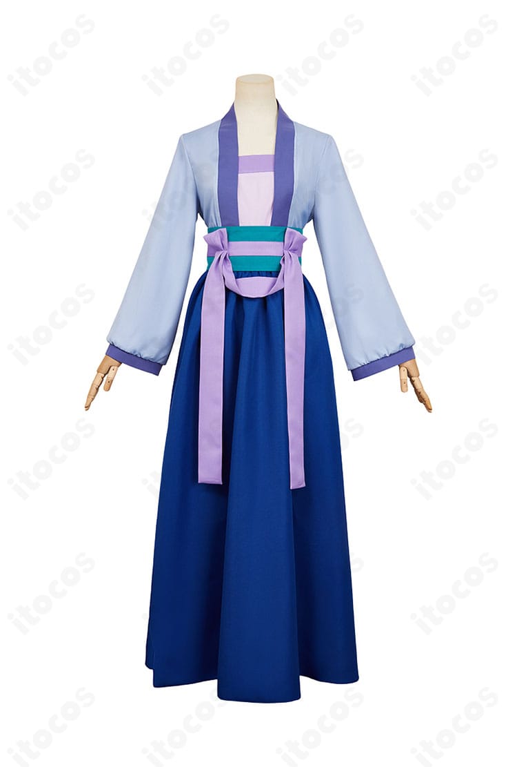 薬屋のひとりごと 猫猫 コスプレ衣装の正面全体。中華風シルエットと高再現ディテールが分かる画像