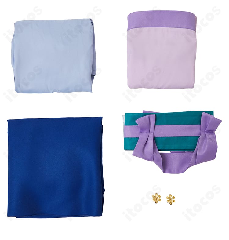 薬屋のひとりごと 猫猫 コスプレ衣装セット一式。トップス・スカート・インナー・コルセットベルト・髪飾りの内容確認