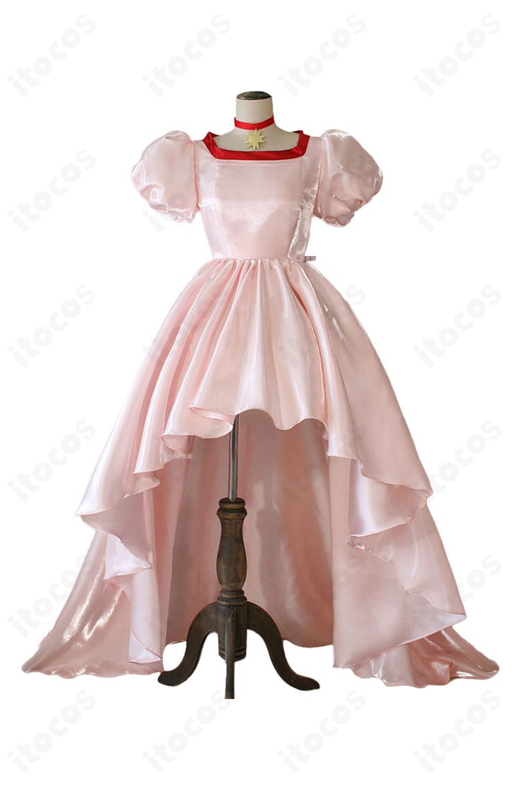 木之本桜 なでしこ祭 劇衣装の正面ディテール。ドレスのラインと装飾の配置が分かる高解像度画像。