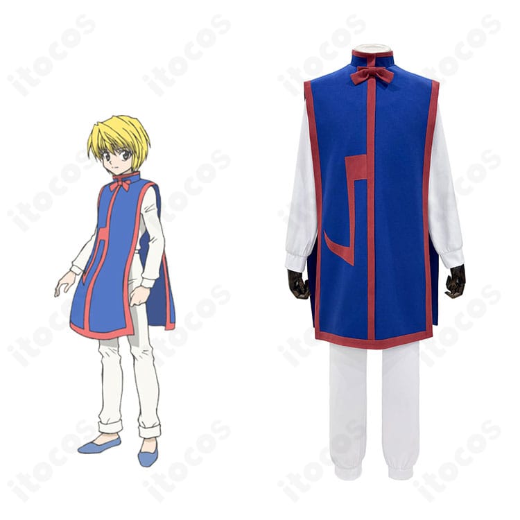HUNTER×HUNTER クラピカ 通常衣装コスプレの全身再現写真。ローブと刺繍模様を忠実に表現。