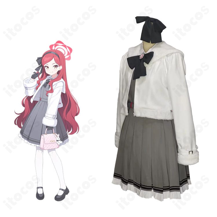 ブルーアーカイブ 三善タカネのコスプレ衣装とキャラクタービジュアルの組み合わせ。高再現度のデザインが分かる全体イメージ。