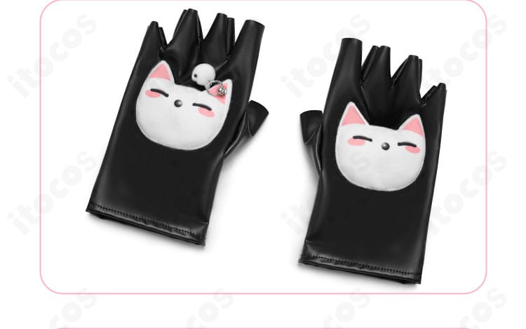 キリコ衣装の手袋ディテール。指先形状と甲部分のデザインをクローズアップ