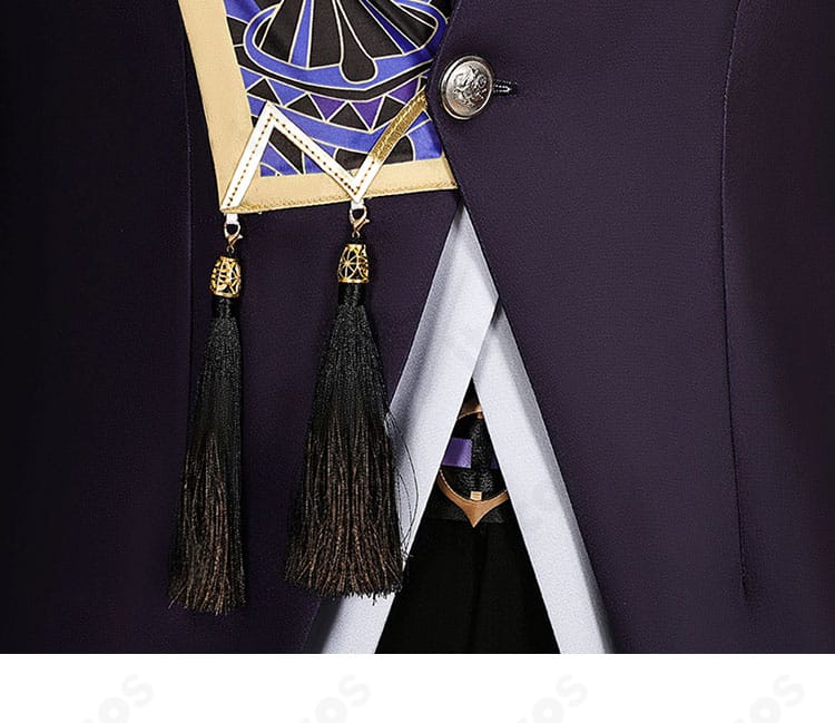 セノ衣装の流れるフリンジ装飾の動きが分かるカット。揺れ感と長さのバランスを強調。