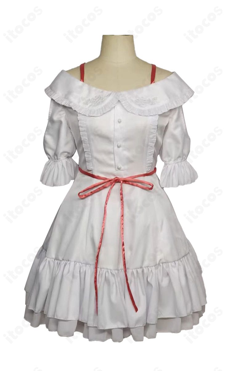 長瀬麻奈「星の海の記憶」コスプレワンピースの正面。シルエットと発色、縫製ディテールを確認できる画像