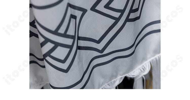 第五人格 気象学者 風を采る仙霊のスカート装飾ディテール。エレガントな縁取りと模様のクローズアップ