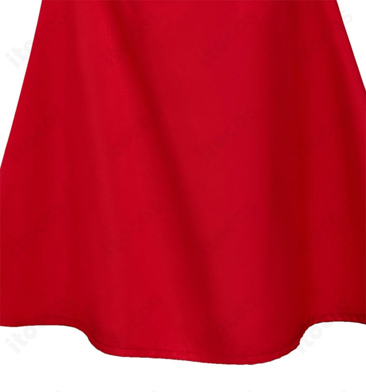 宝生麗子 コスプレ衣装のスカート装飾ディテール。刺繍調の意匠と裾まわりの仕上げが分かる画像。