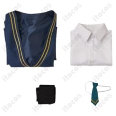 ウィッチウォッチ 宮尾音夢 コスプレ衣装4点セット｜高再現で清楚に決まる学園制服 - 6枚目の画像（サムネイル）