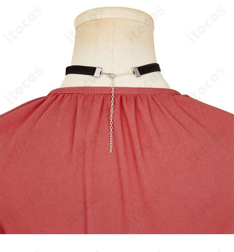 若月ニコ コスプレ衣装の背面装飾クローズアップ。後姿のポイントを丁寧に再現。