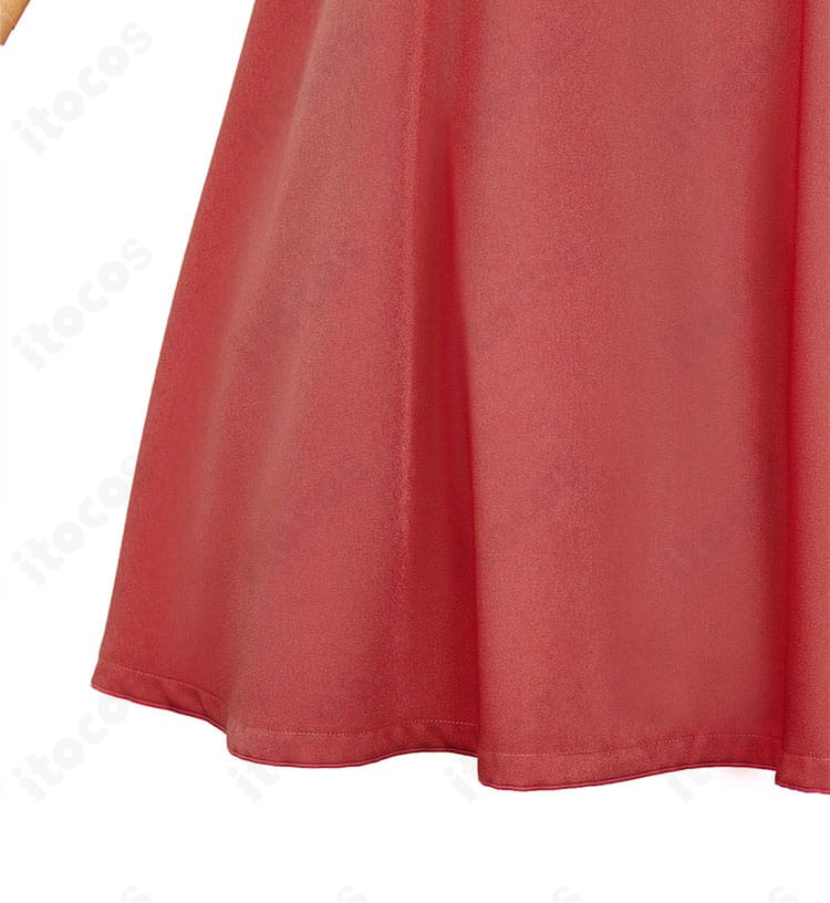 若月ニコ コスプレ衣装のスカート裾ディテール。動きに映えるヘムラインの仕上がり。