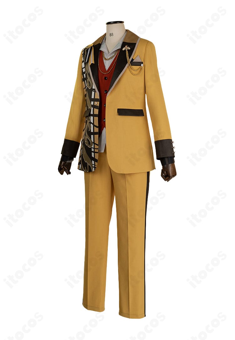 桜河こはく サドンデス衣装の側面。ベストのフィット感と装飾配置で世界観を再現した写真