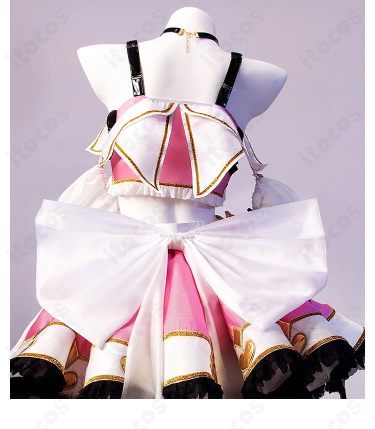 矢澤にこ 衣装背面装飾の接写。蝶結びの形状と縫製の丁寧さがわかる。