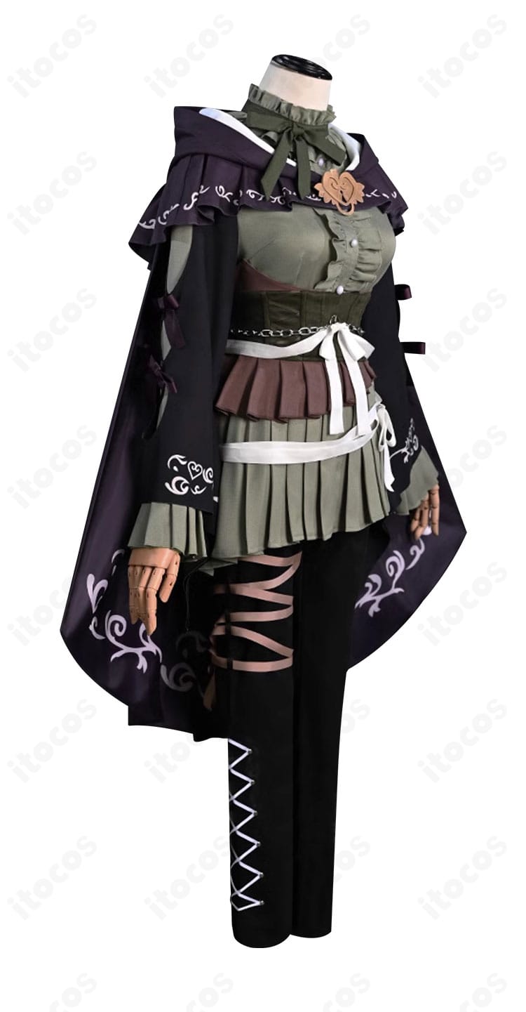 暁山瑞希コスプレ衣装・側面。シルエットと装飾の配置バランスが確認できる角度。