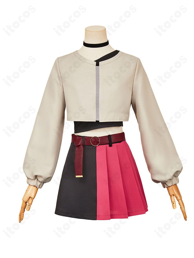 『LAZARUS』エレイナ衣装の正面全身。シルエットと配色、襟元の意匠を明確に示す正面ビュー。