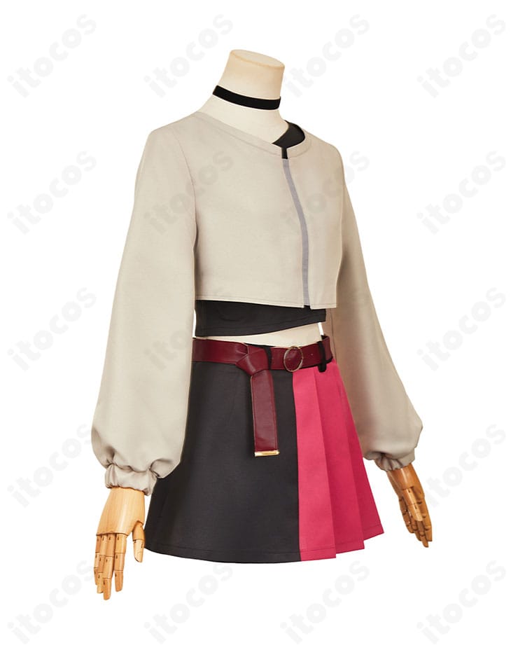 エレイナ衣装の右側面。袖口や腰帯のライン、側面の装飾バランスを確認できる画像。