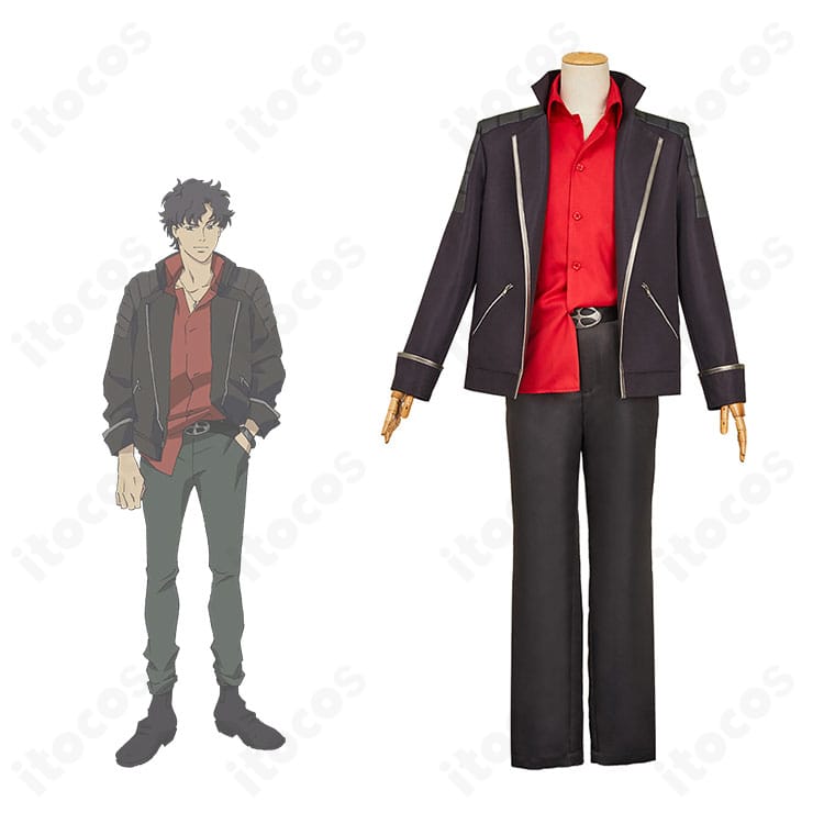 LAZARUS アクセルのコスプレ衣装一式とキャラクターイメージの組み合わせ写真