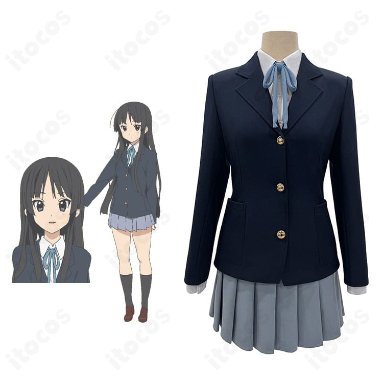 けいおん! 田井中律ほか主要キャラと桜が丘高校 制服コスプレの着用イメージ・比較画像