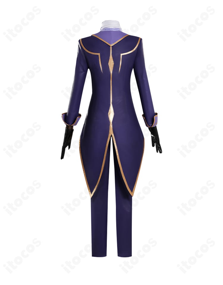 黒の騎士団スタイルの背面装飾ディテール｜マント付け根と背面のライン配置