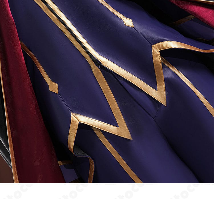 衣装裾の装飾ディテール｜直線的なラインと端処理の仕上がり