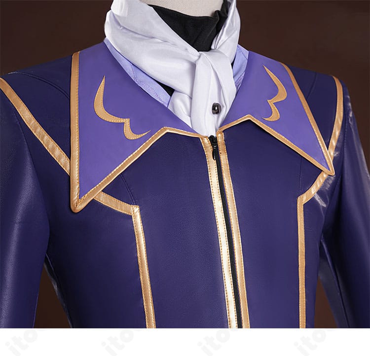 衣領（門襟）付近の装飾ディテール｜縁取りと形状の再現度にフォーカス