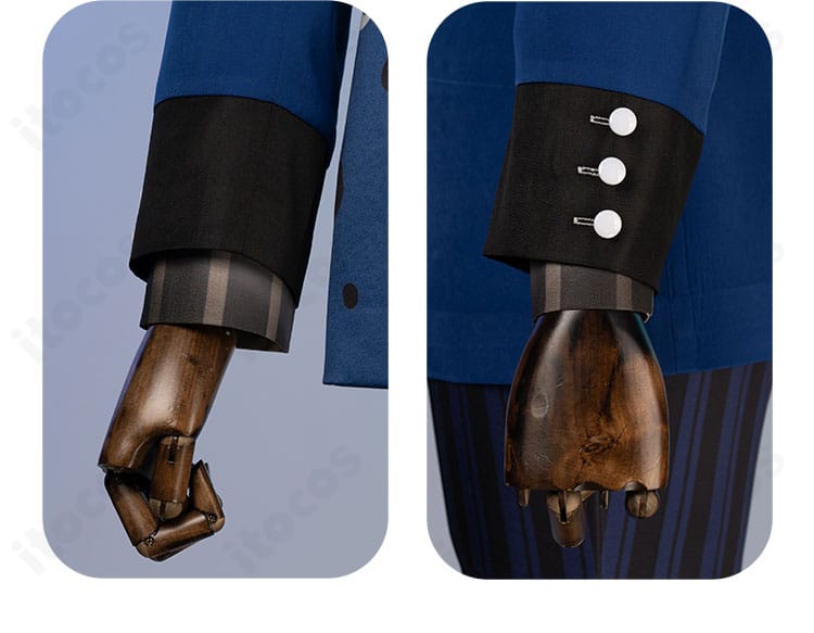 袖口の装飾アップ。手元を美しく見せるカフスと縁取りのディテール