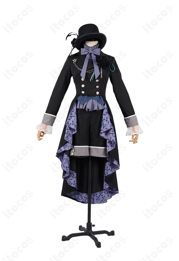 シエル・ファントムハイヴ 27巻衣装 正面ディテール。端正なラペルと装飾配置、丁寧な仕立てが分かるアップ。