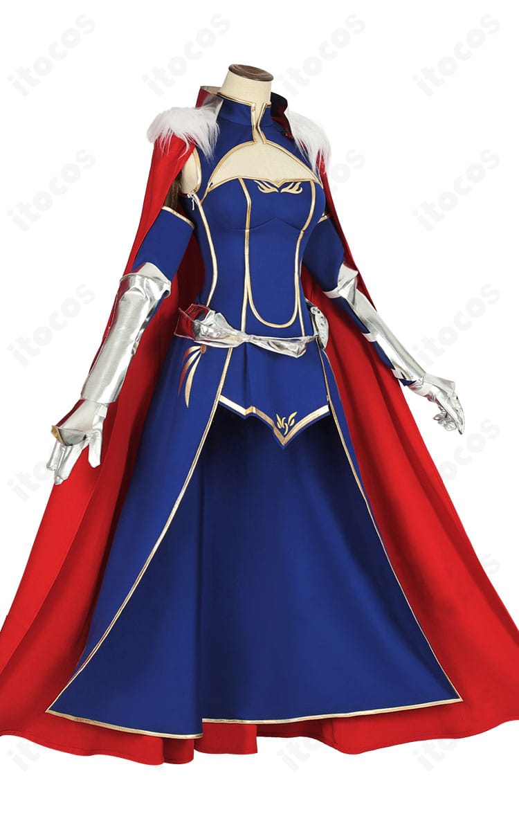 アルトリア・ペンドラゴン（セイバー）衣装の側面。腰飾りやレッグカバーの立体感とラインを強調したディテール