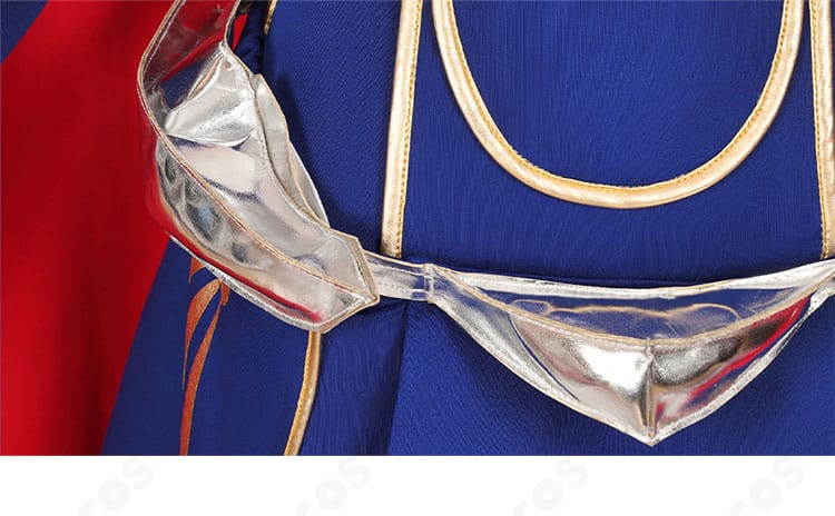 セイバー衣装の腰飾りディテール。装飾パーツの配置と造形美を捉えたクローズアップ